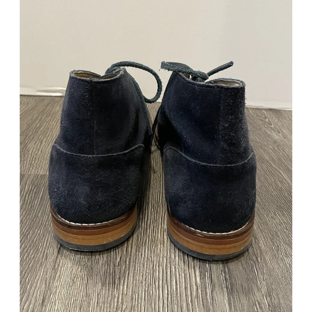 Austen Heller Shoes Chukka Men's Size 9 Blue Suede Leather‎ Lace Up Boots